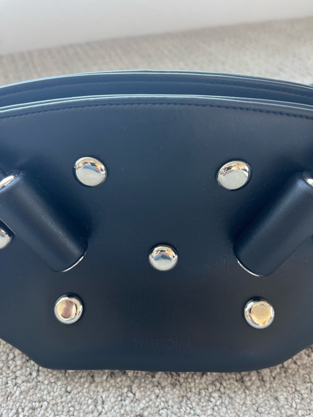NWT THEMOIRE studded bag olympia beads bag Black Studded Women’s Shoulder Bag - Picture 6 of 12